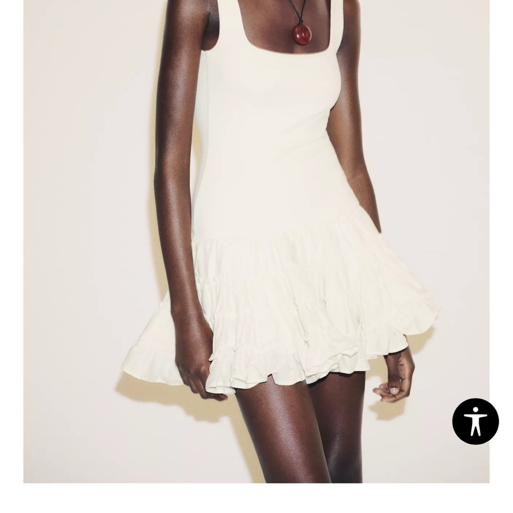 Zara Cream Mini Dress